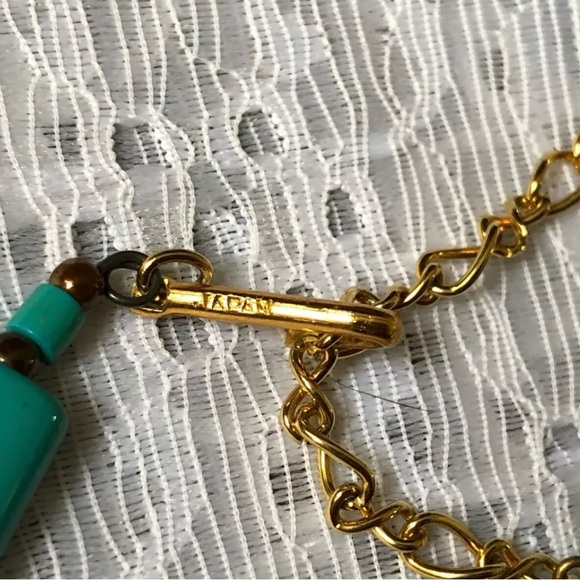 Beautiful Vintage Collar Choker Necklace Signed Japan Floral Beads Memory Wire - Picture 9 of 9